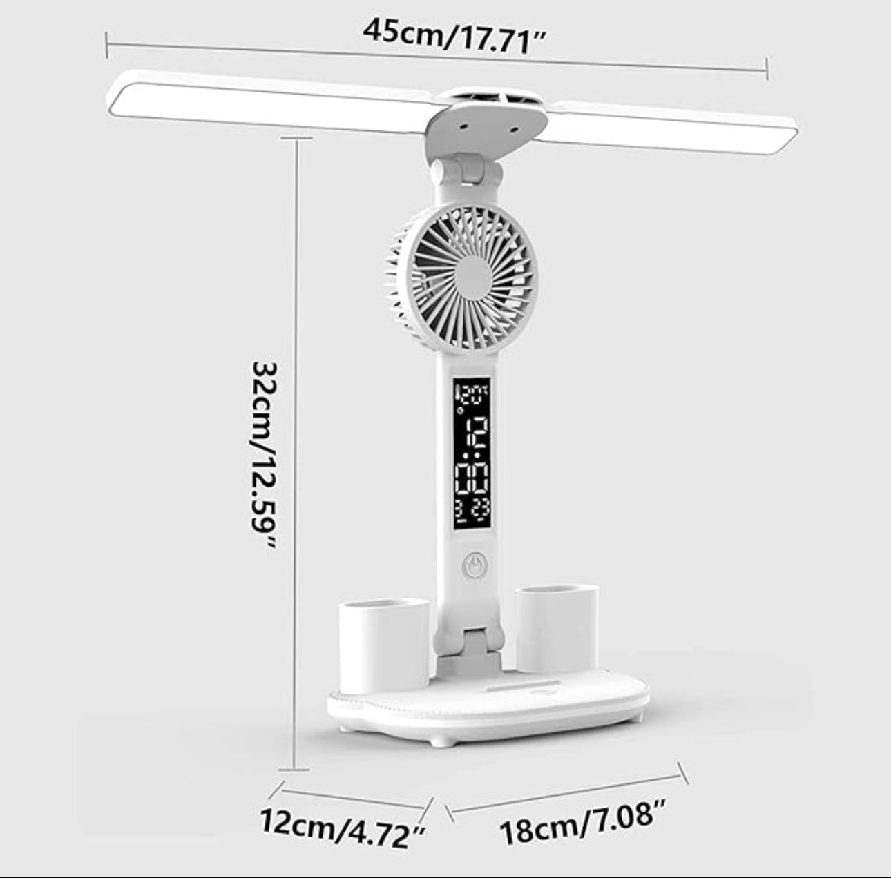 LÁMPARA DE MESA CON VENTILADOR